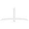 Ekena Millwork Bellingham Architectural Grade PVC Gable Bracket, 96"W x 44"H x 2"D x 6"F, 11/12 Pitch GBP096X44X0206BEL00 - alternate 5